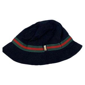 Gucci Black Green Red All Over Signature Hat